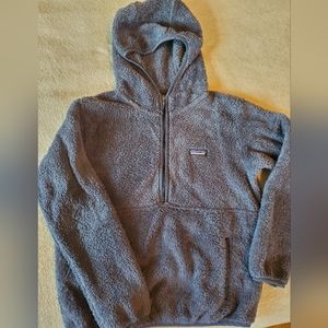 Patagonia Blue Half-Zip Hooded Pullover Size M